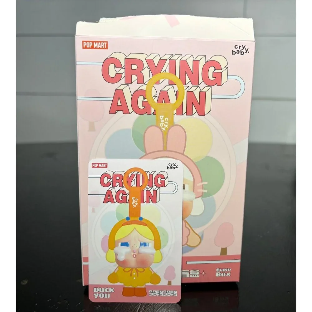 Popmart Crying Again Vinyl Face Plush‎ Keychain - Duck You